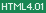 Valid HTML 4.01